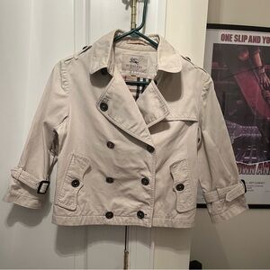 Burberry London Children’s cropped trench jacket